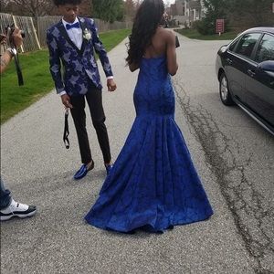 ROYAL BLUE PROM DRESS